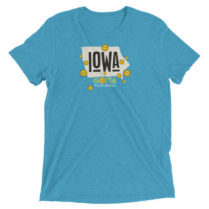 T-shirt TRI-BLEND: IOWA GOTTA PICKLEBALL (more colors)