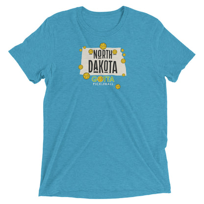 T-shirt TRI-BLEND: NORTH DAKOTA GOTTA PICKLEBALL (more colors)