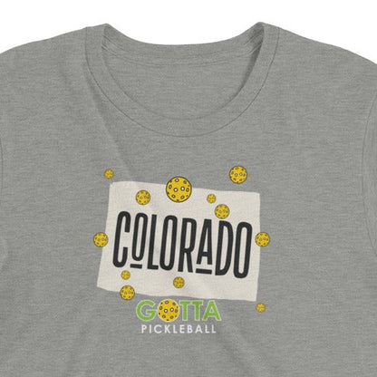 pickleball Colorado state gotta pickleball athletic gray t-shirt with pickleballs