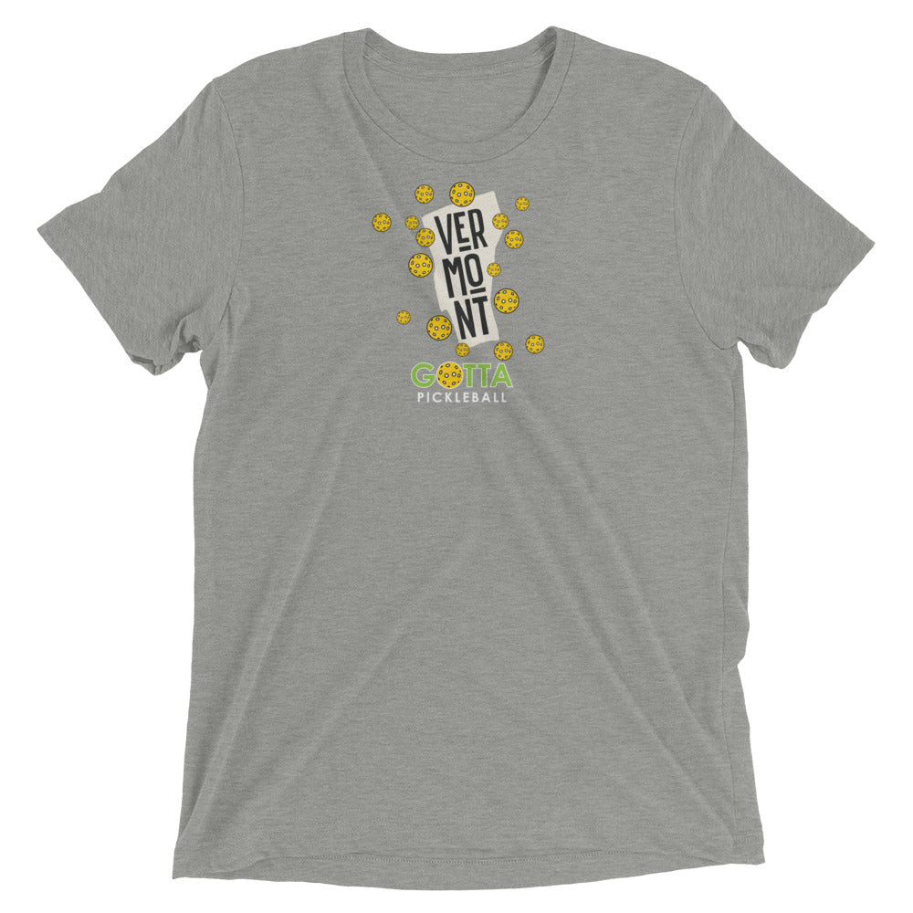 T-shirt TRI-BLEND: VERMONT GOTTA PICKLEBALL (more colors)