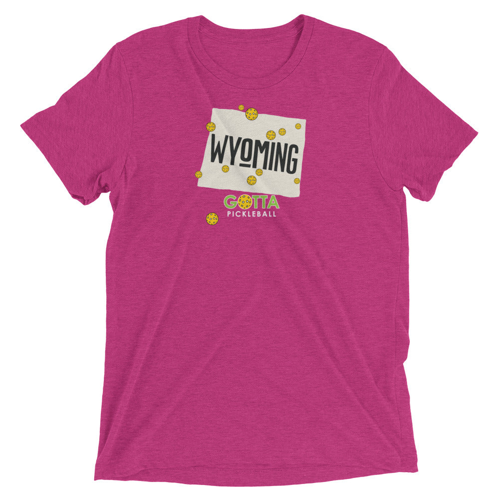 T-shirt TRI-BLEND: WYOMING GOTTA PICKLEBALL (more colors)