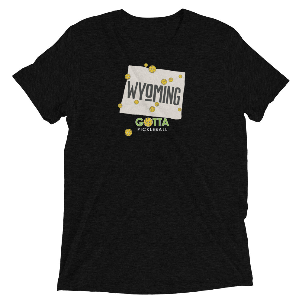 T-shirt TRI-BLEND: WYOMING GOTTA PICKLEBALL (more colors)