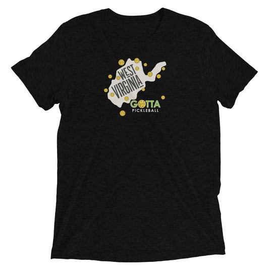 T-shirt TRI-BLEND: WEST VIRGINIA GOTTA PICKLEBALL (more colors)