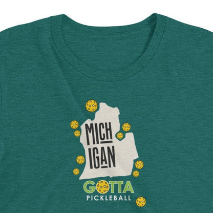 T-shirt TRI-BLEND: MICHIGAN GOTTA PICKLEBALL (more colors)