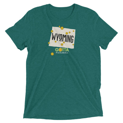 T-shirt TRI-BLEND: WYOMING GOTTA PICKLEBALL (more colors)