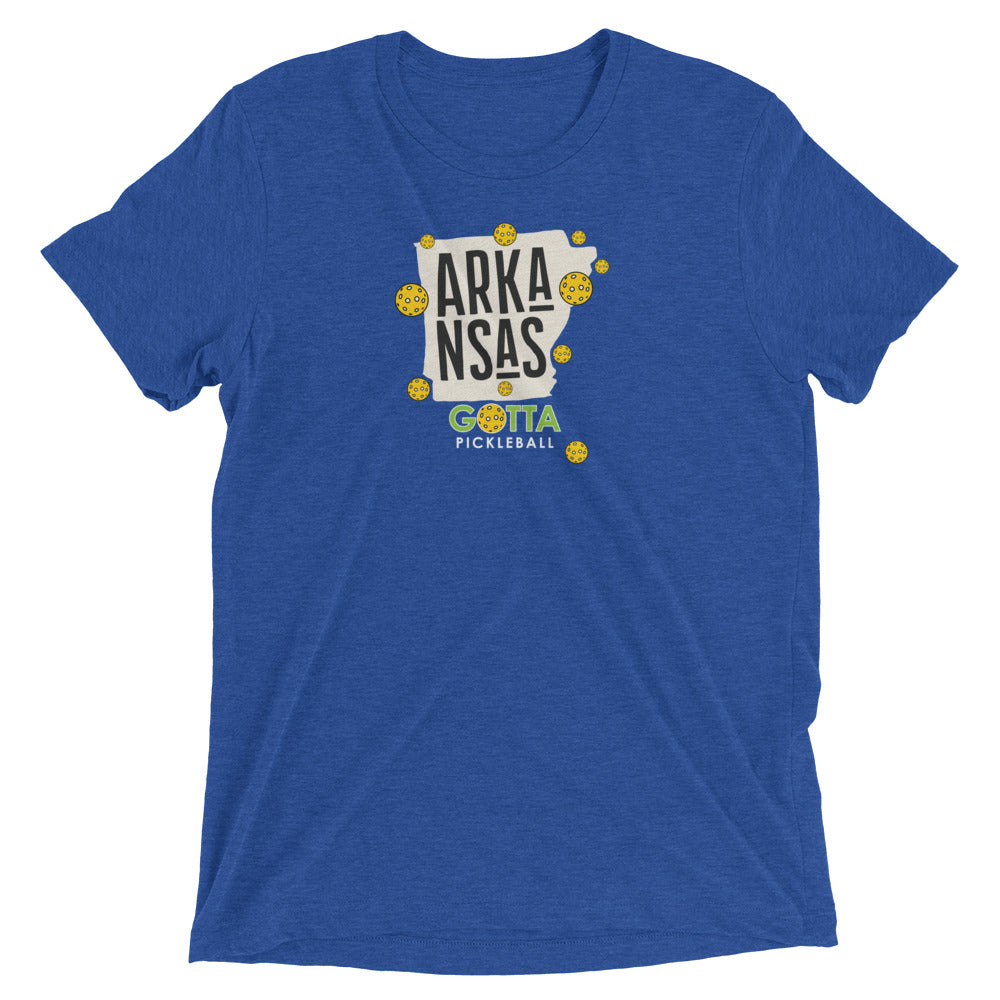 pickleball Arkansas state gotta pickleball royal blue t-shirt with pickleballs
