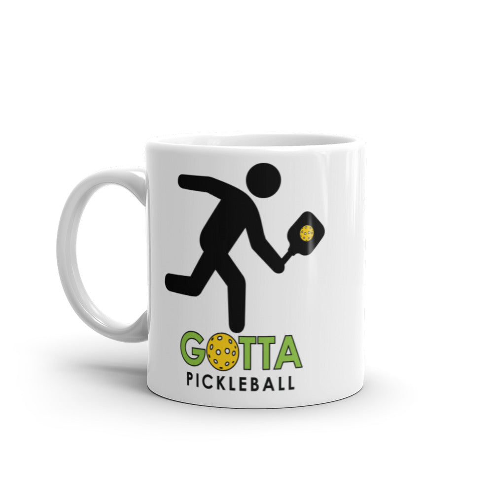 MUG: Gotta Pickleball Player Mascot Ozzie with Pride Heart (more sizes)