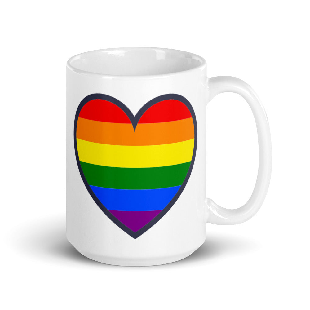 MUG: Gotta Pickleball Player Mascot Ozzie with Pride Heart (more sizes)