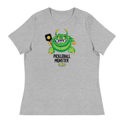 Women's T-Shirt Relaxed: Pickleball Green Monster (more colors)