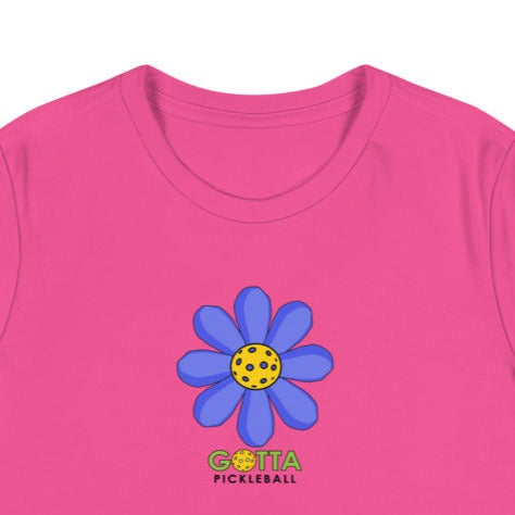 Women's T-Shirt Relaxed: Pickleball Flower Blue (more colors)