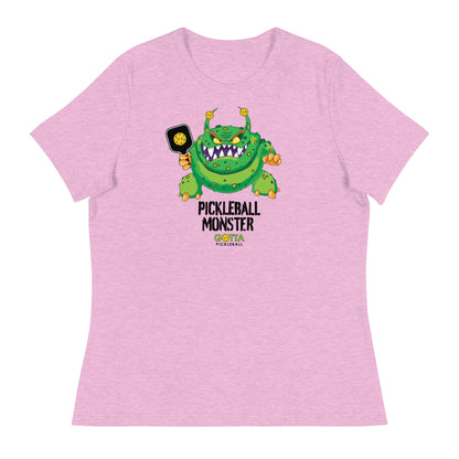 Women's T-Shirt Relaxed: Pickleball Green Monster (more colors)