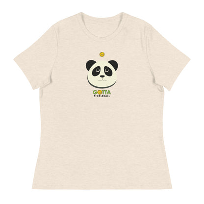 Women's T-Shirt RELAXED FIT: PICKLEBALL PANDA (more colors)