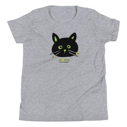 Youth T-Shirt COTTON/POLY: BLACK CAT (more colors)