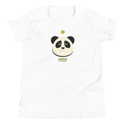 Youth T-Shirt COTTON/POLY: PANDA PICKLEBALL (more colors)